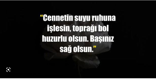 Vefat eden kardeşe sözler